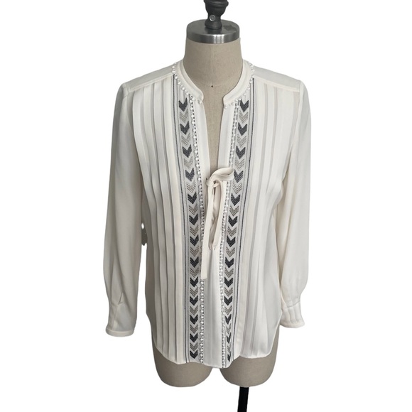 Rebecca Taylor Silk Blouse Size 0 - Picture 1 of 12